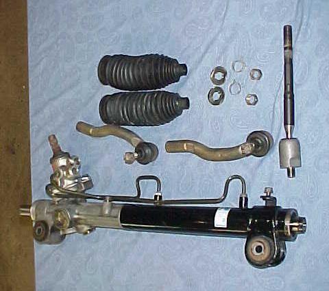 разобранная рулевая рейка