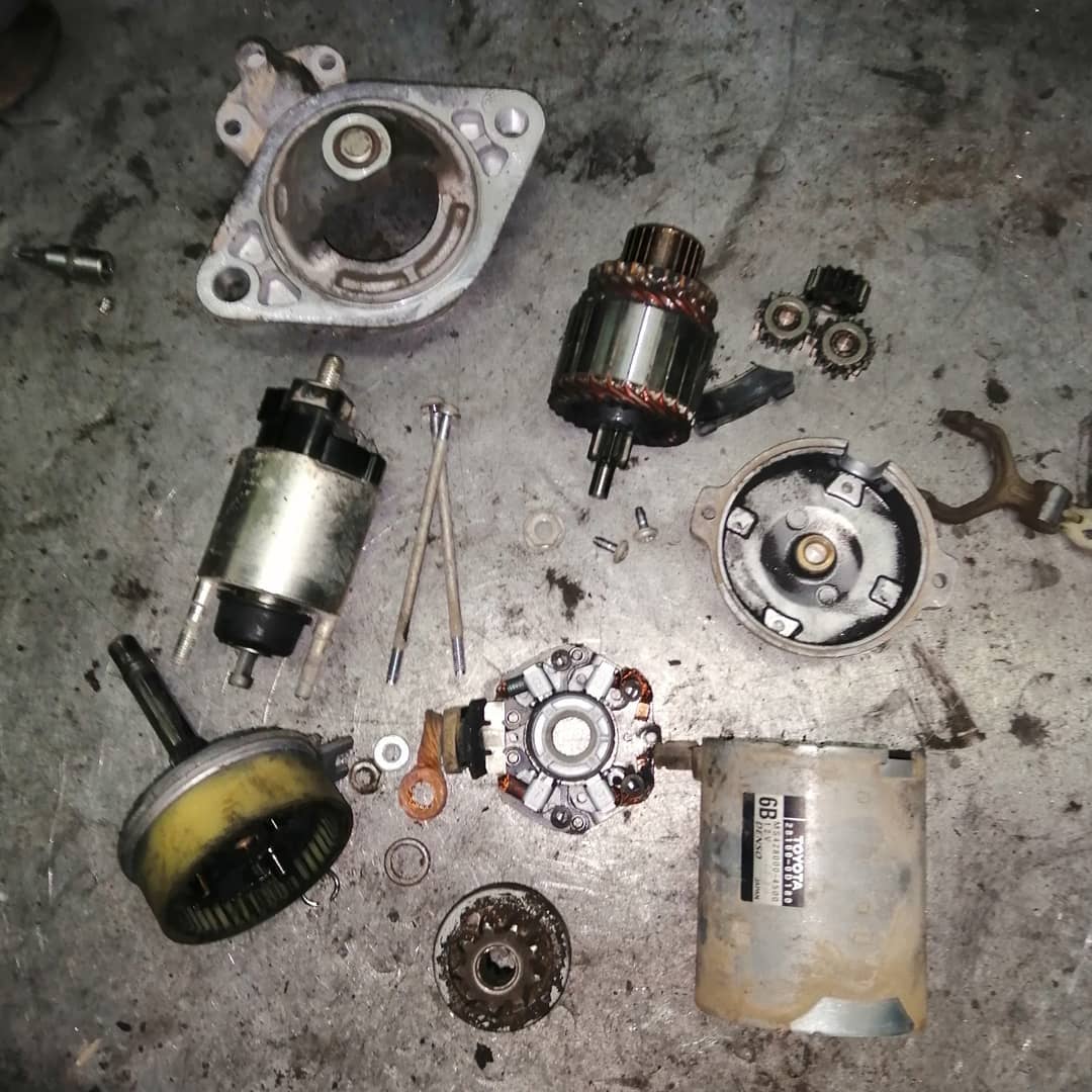 разобрали стартер