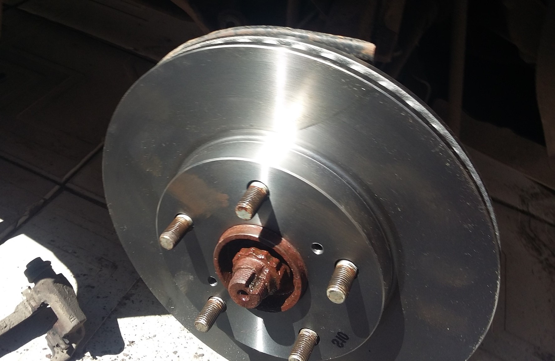 новый тормозной диск установлен