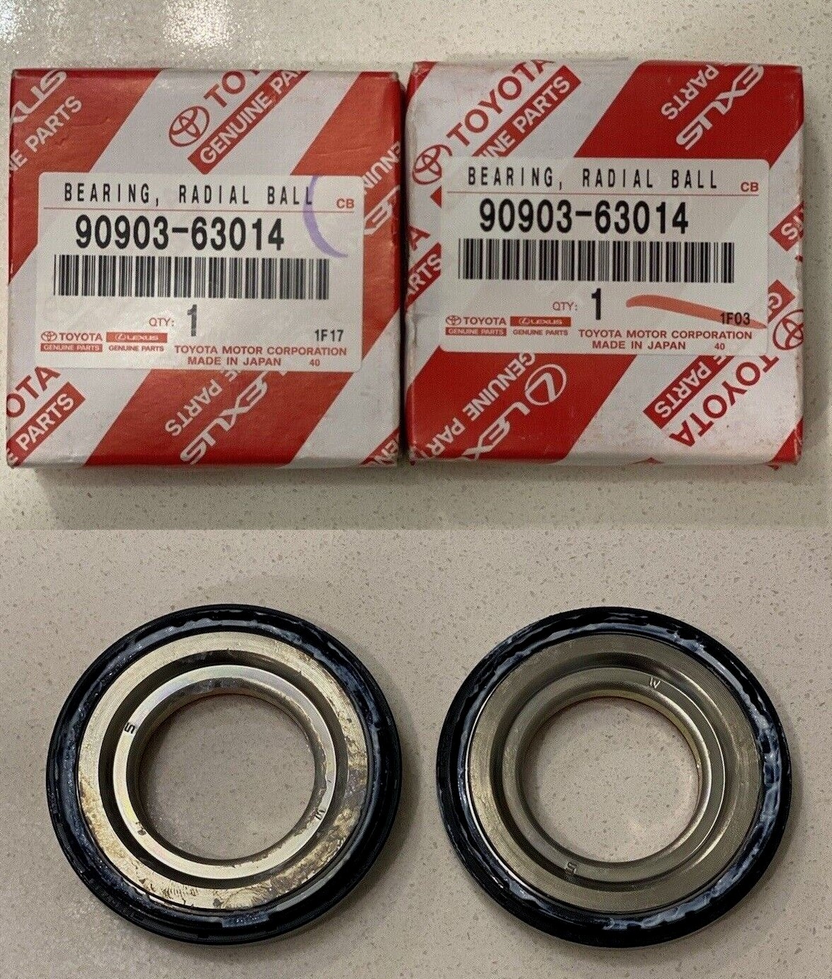 новые опорные подшипники Тойота