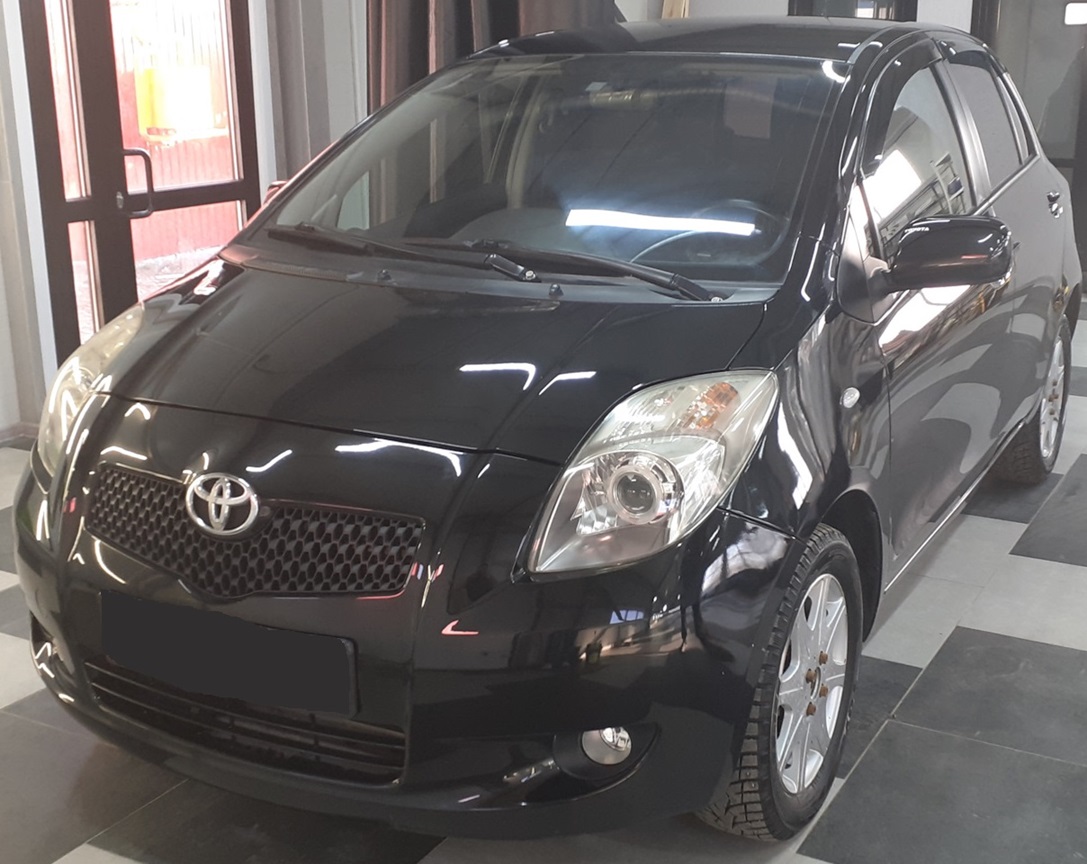 Тойота Ярис после ремонта трансмиссии