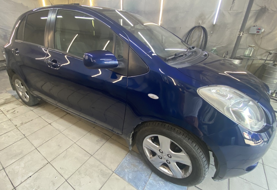 Тойота Ярис после замены тросов ручника