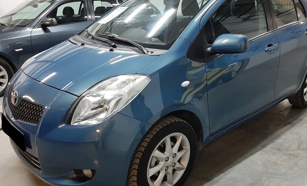 Тойота Ярис после заправки кондиционера