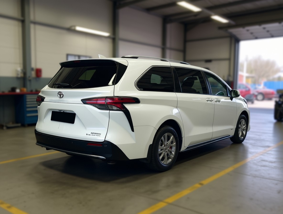 Тойота Сиенна после регулировки схода-развала в автотехцентре