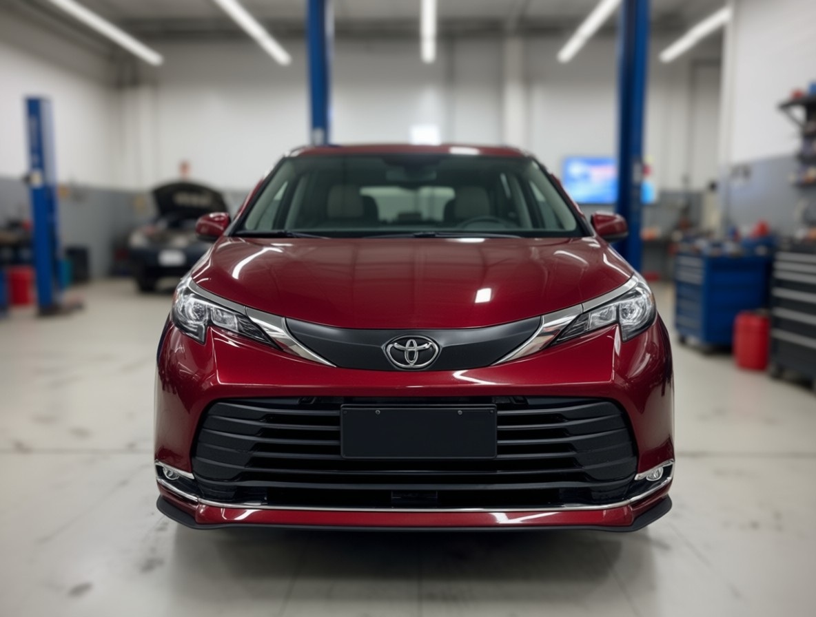 Тойота Сиенна после замены масла в редукторе в автотехцентре