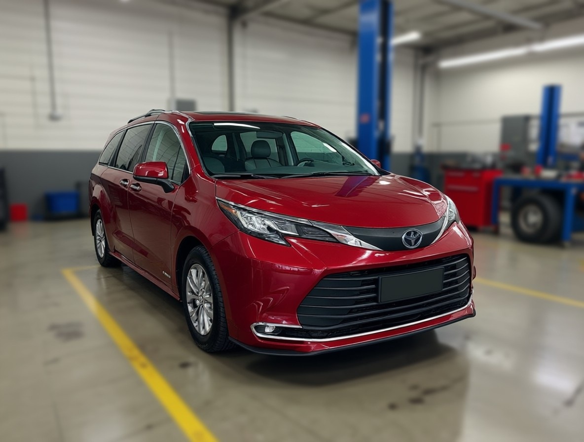 Тойота Сиенна после замены охлаждающей жидкости в автотехцентре