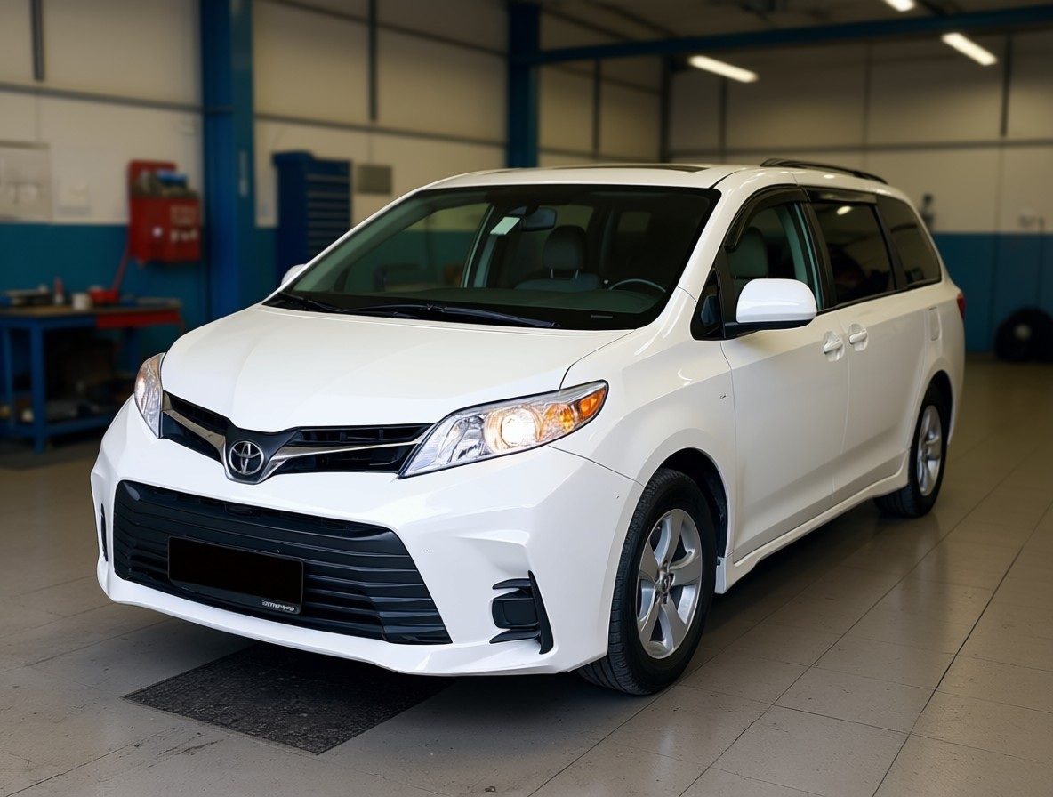 Тойота Сиенна после замены салонного фильтра в автотехцентре