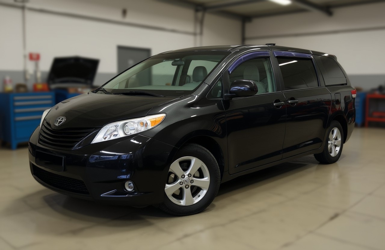 Тойота Сиенна после замены стартера в автотехцентре