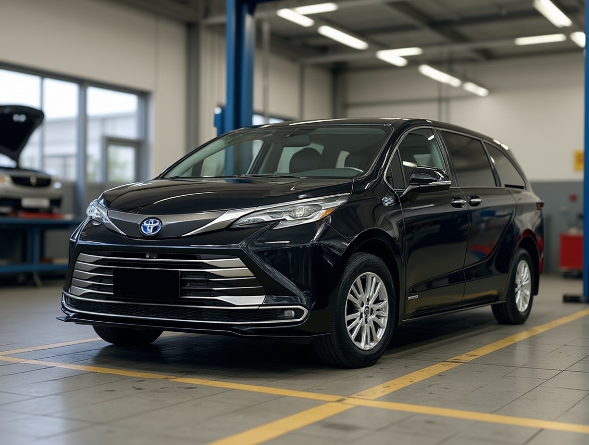 Тойота Сиенна после замены ступичного подшипника в автотехцентре