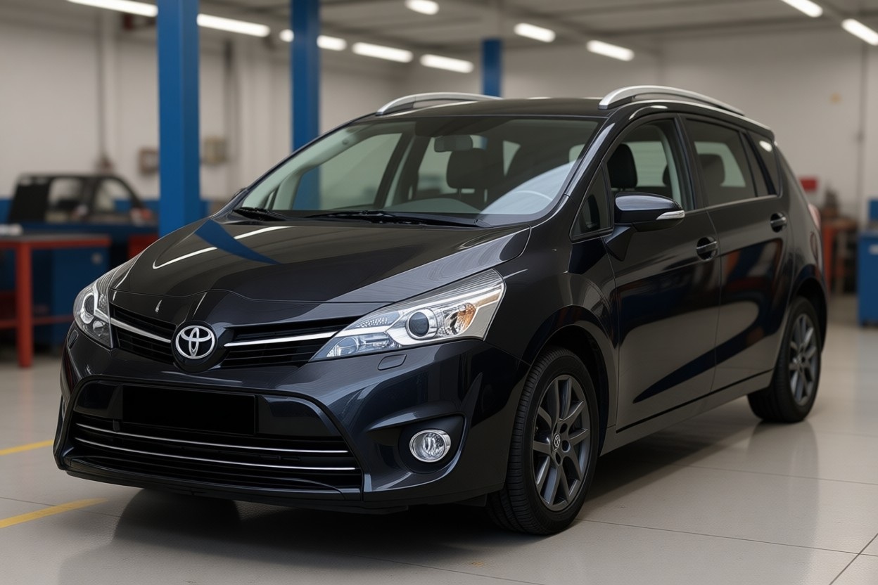 Тойота Версо после замены лобового стекла в автотехцентре