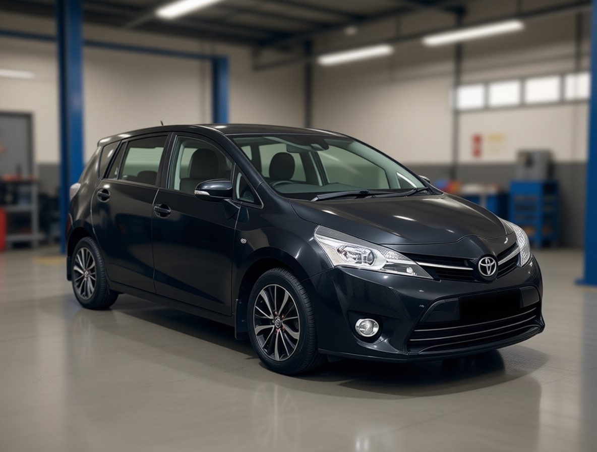 Тойота Версо готовится к замене тормозной жидкости в автотехцентре