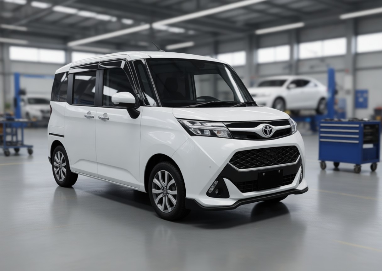 Тойота Танк после замены лобового стекла в автотехцентре