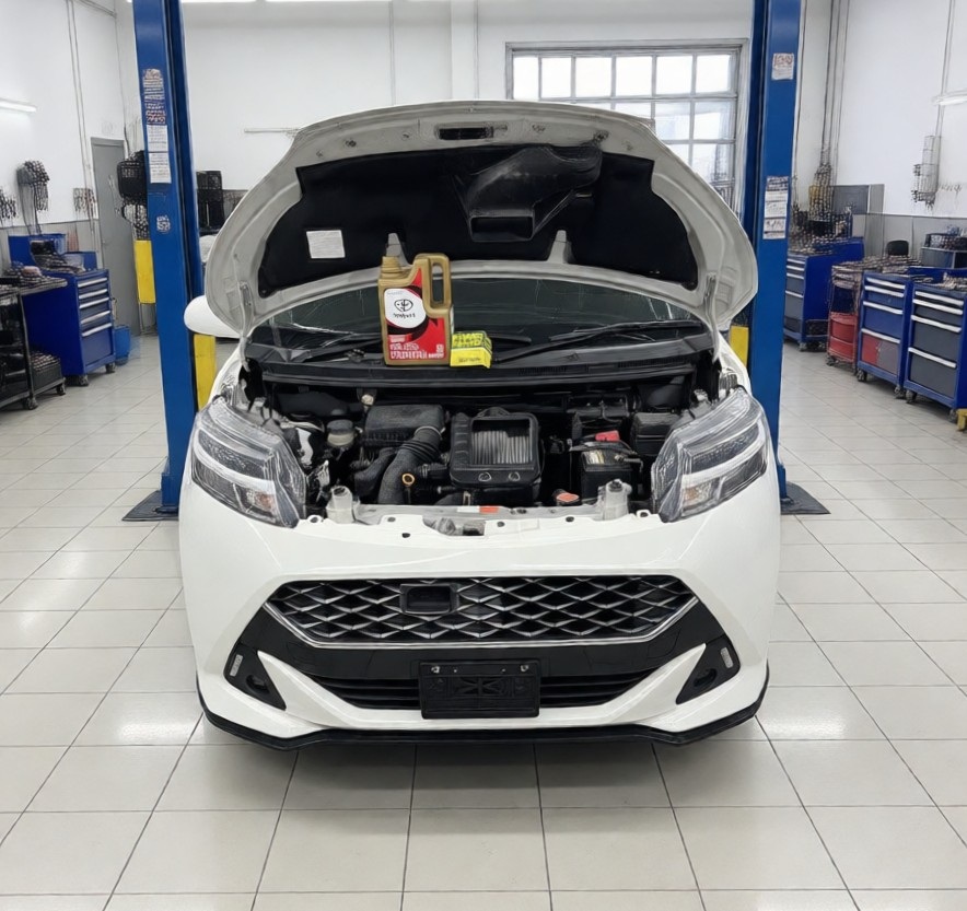 Замена масла в двигателе Тойота Танк