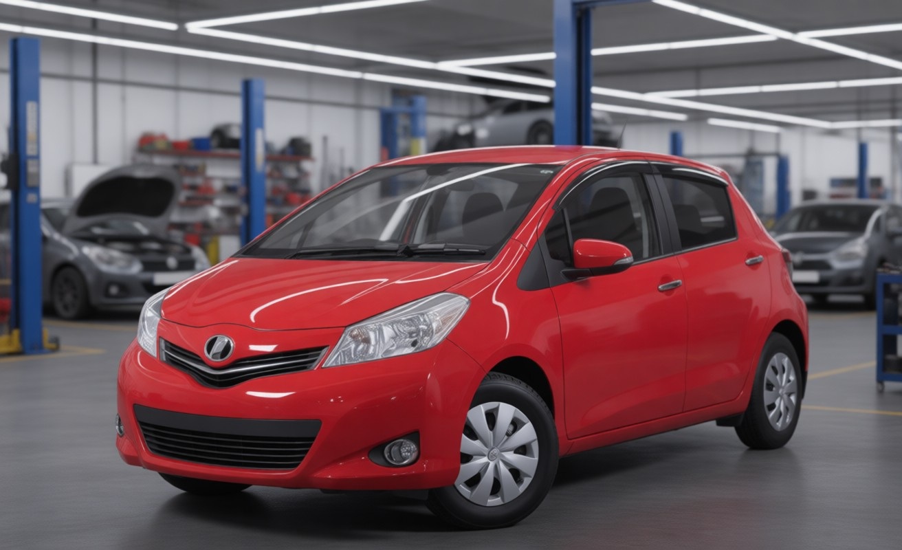 Тойота Витц после замены прокладки ГБЦ в автотехцентре