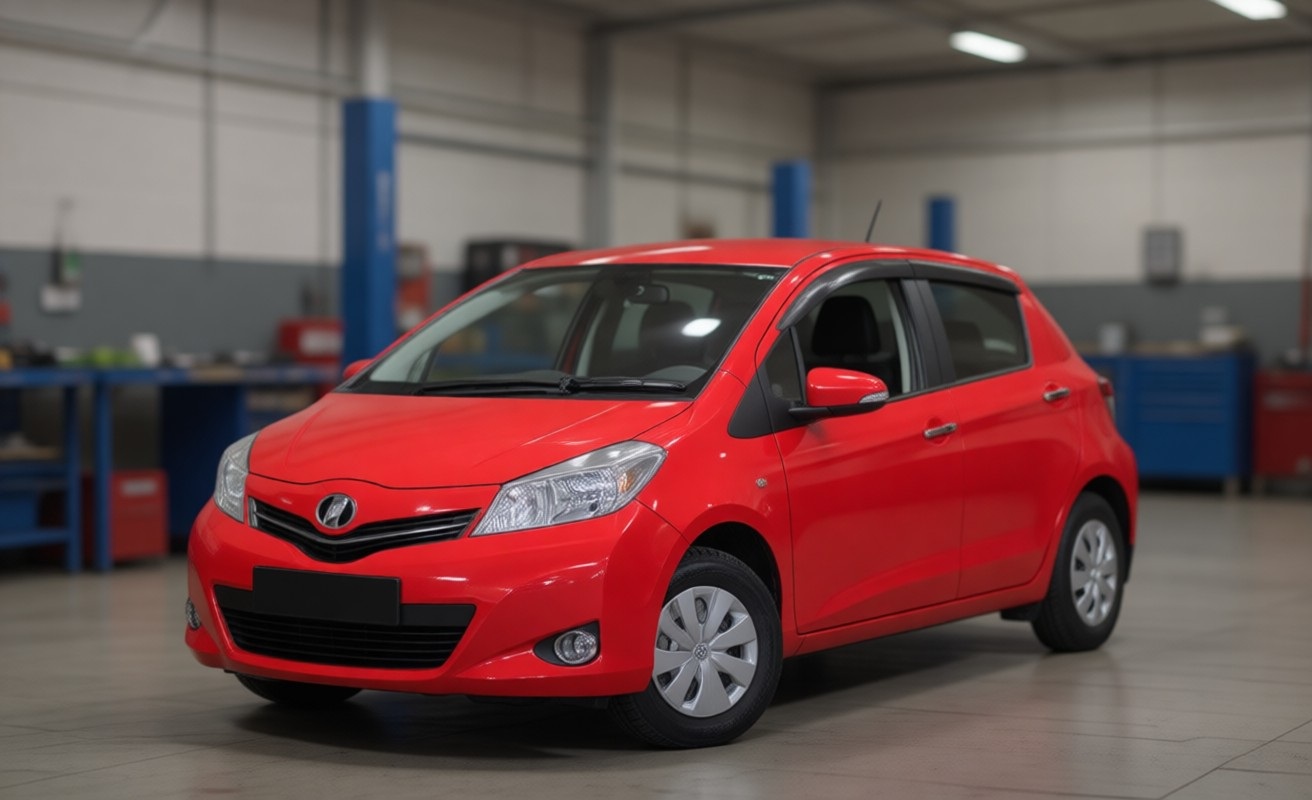 Тойота Витц после замены прокладки клапанной крышки в автотехцентре