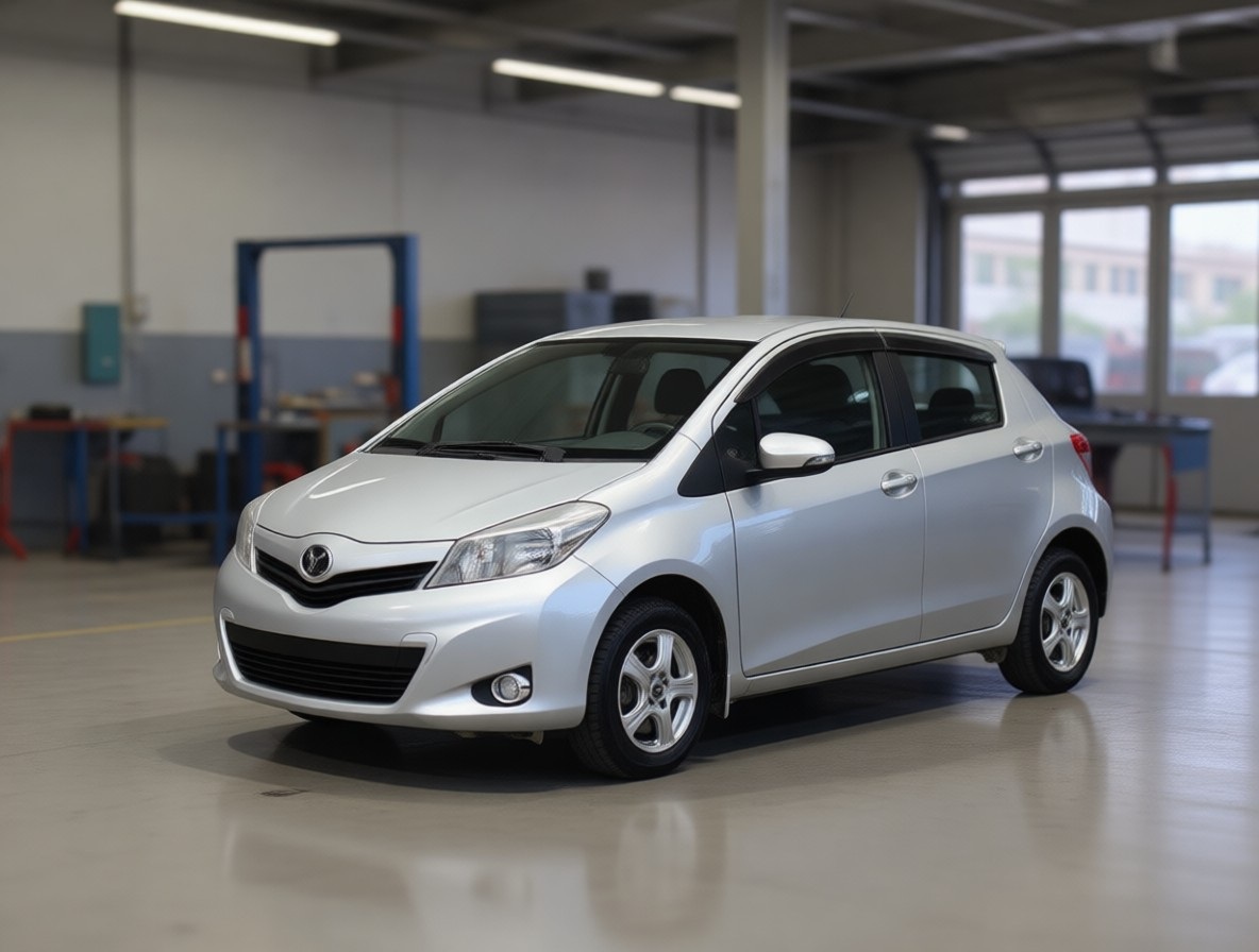 Тойота Витц после замены радиатора в автотехцентре