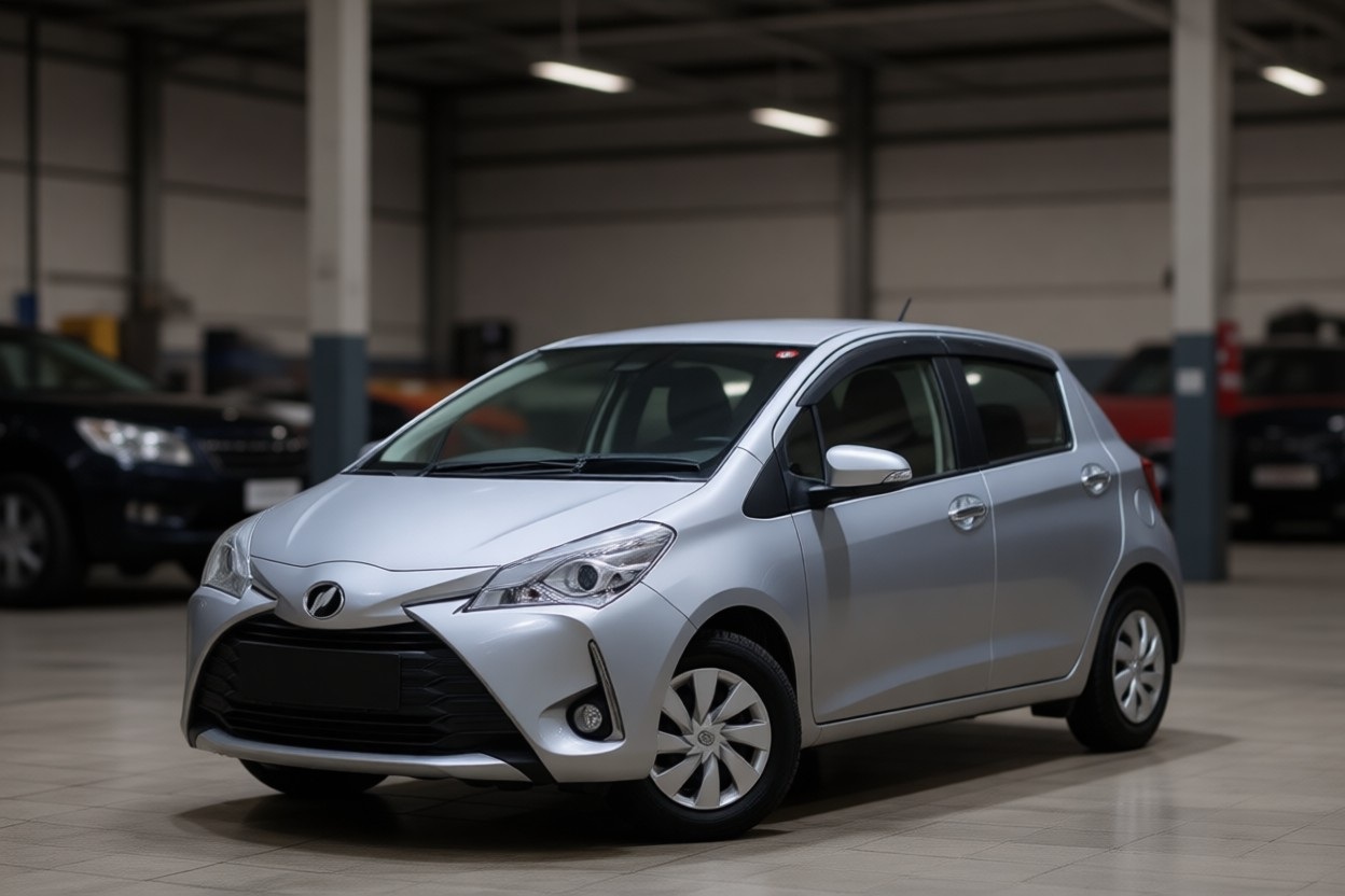 Тойота Витц после замены рулевой рейки в автотехцентре