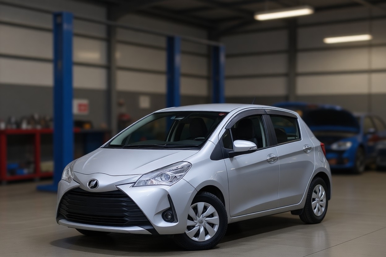 Тойота Витц после замены салонного фильтра в автотехцентре