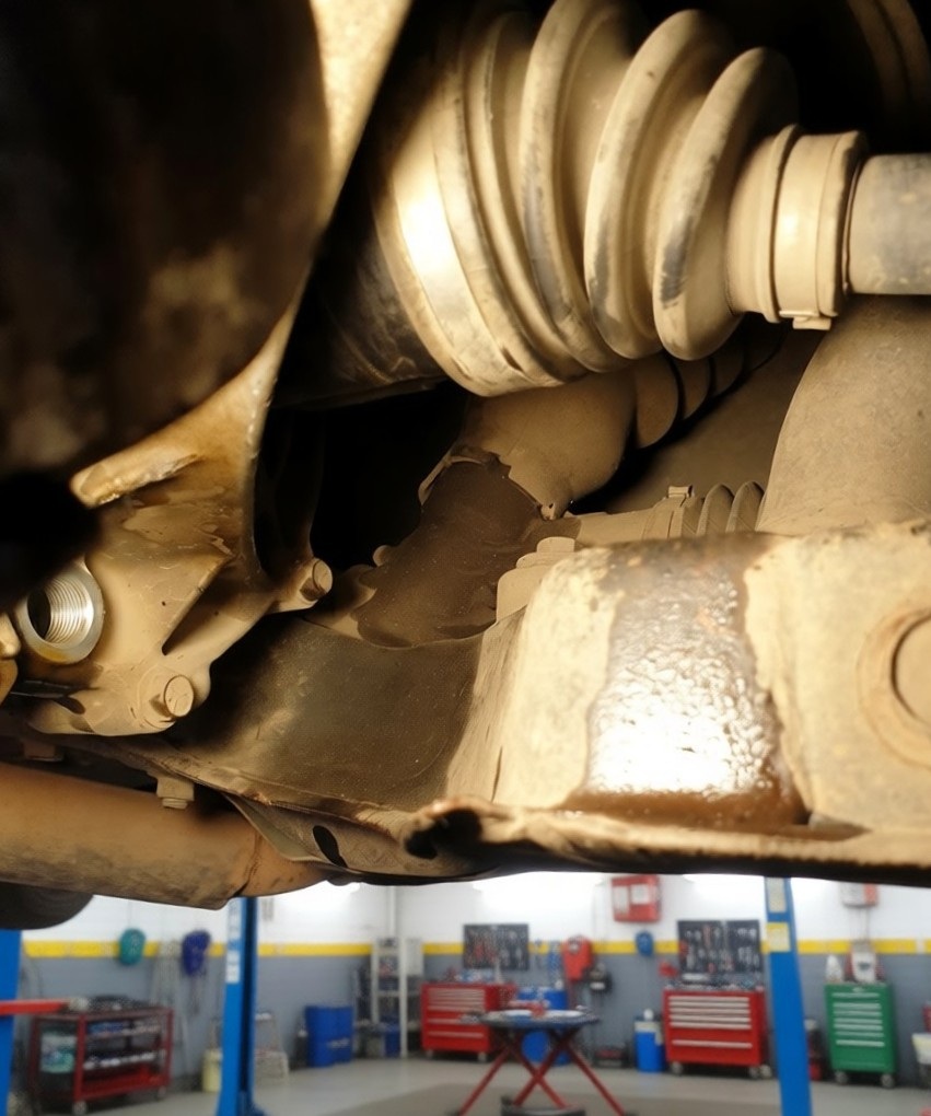 Замена сальника привода Тойота Танк