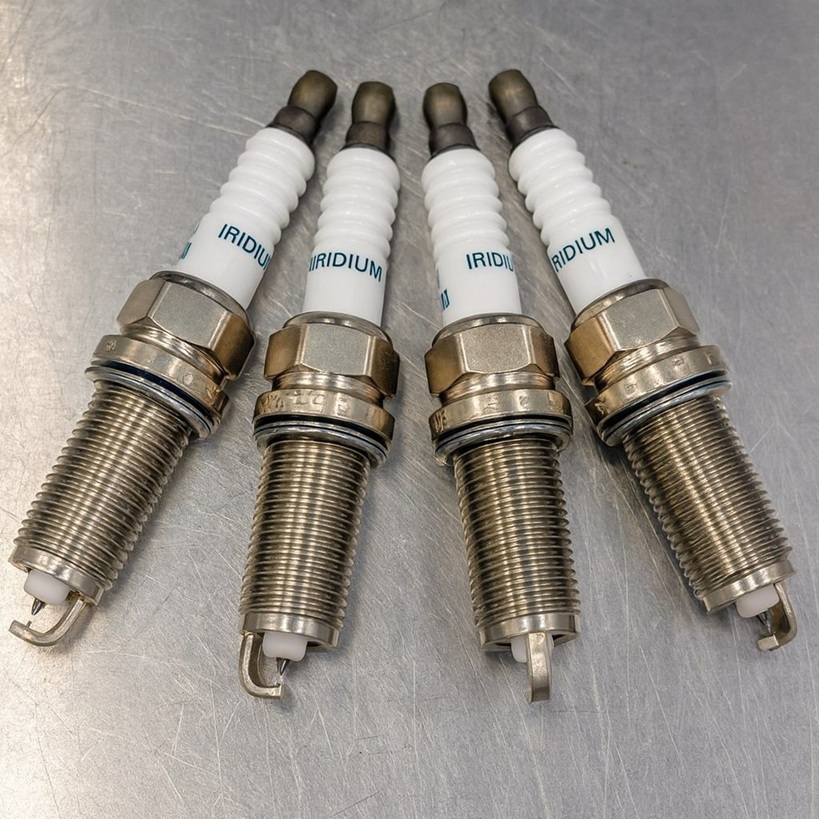 Комплект новых свечей зажигания готов к установке