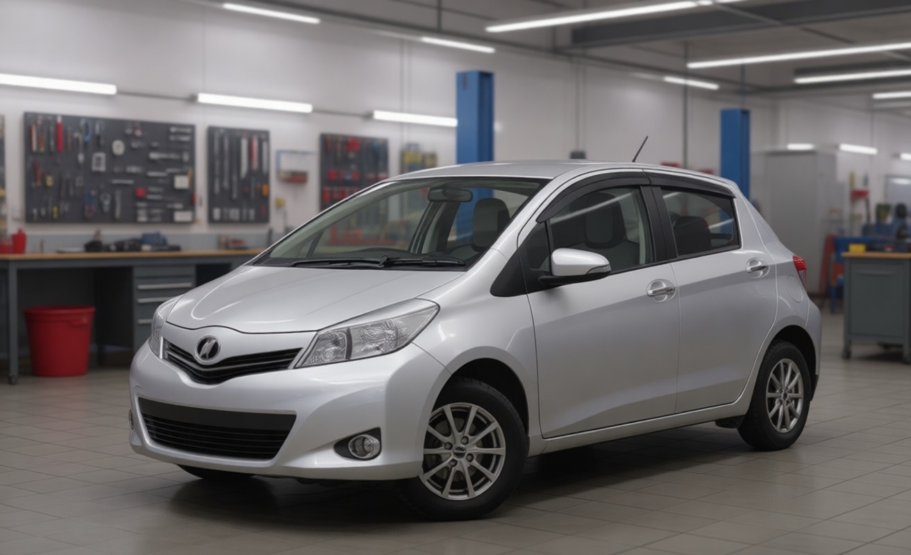 Тойота Витц после замены воздушного фильтра в автотехцентре