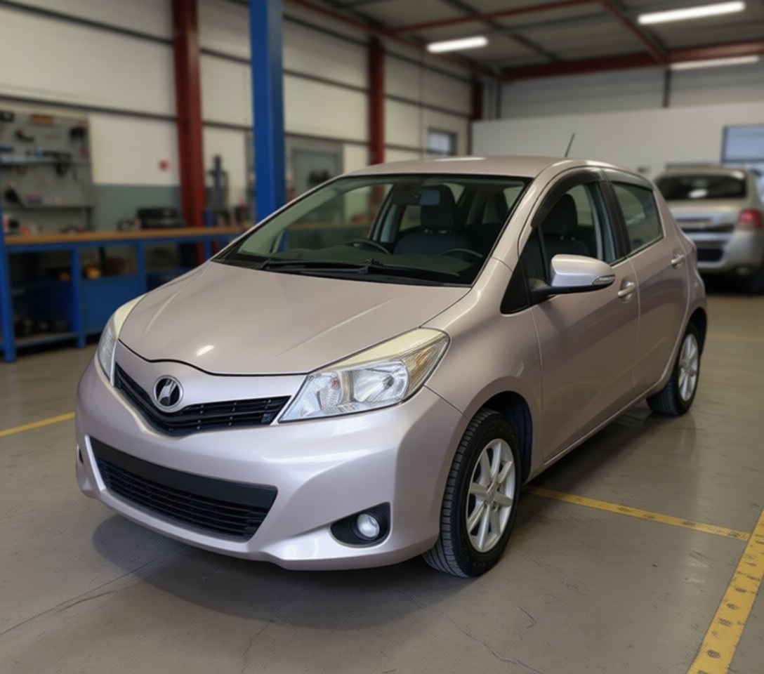 Тойота Витц после заправки кондиционера в автотехцентре